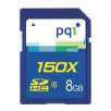 PQI 8GB SDHC Class 10 Flash Memory Card - Retail Package