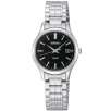 Seiko SXDC41 Ladies Stainless Steel Black Dial Watch