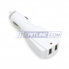 Dual USB Car Charger with Red LED indicator