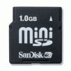Sandisk 1GB MiniSD Card with SD Adapter