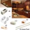 Kichler 6-Light Low Voltage Plug-In Under Cabinet Linear Lighting Kit: 8 Total Feet