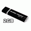 Super Talent DE-R 2GB Rubber Coating USB Flash Drive, Black