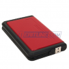 2.5" USB 2.0/eSATA to SATA External HDD Enclosure w/One Touch Backup - Red & Black