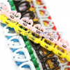 Color Numeric Coded Cable Cord Organization Markers, from Number "0" to Number "9", 100pcs Markers