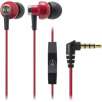 Audio Technica ATH-CK400iRD In-Ear Headphones with Integrated Control - Red