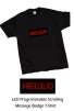 LED Programmable Scrolling Message Badge T-Shirt (Medium)