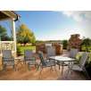 Portofino 10-Piece Patio Furniture Set 2 Tables/6 Chairs/2 Ottomans