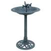 Southern Resin Bird Bath with Bird