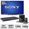 Sony Bravia 55" Edge LED Backlit 3D HDTV + 3D Blu-ray Disc Player +  3D Deluxe Starter Kit