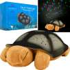Constellation Night Light Twilight Turtle with Music (Brown)