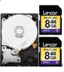 Western Digital Caviar Green SATA Internal 1TB Hard Drive + 2x Lexar 8GB SDHC Memory Card