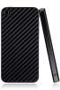 Black Carbon Fiber Skin Guard Back Glass Protector for the iPhone 4 and iPhone 4S w/ $1 Free HHI Store Credit