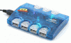 7-Port USB 2.0 HUB, Indicator Lights, AC Power Adapter Included
