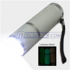 9 LED Outdoor Flashlight Lamp Flash Light,Gray Color