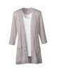 Satin Trim Cardigan