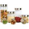 Set of 7 Glass Canisters