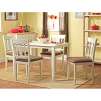 Stratton White 5-piece Dining Set