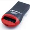 Black/Red USB 2.0 Mini MicroSD Card Reader