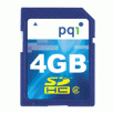 PQI 4GB SDHC Class 2 Secure Digital Memory Card