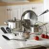 Brylane Home 10-Pc Stainless Cookware Set
