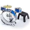 Drum Kit, Kids Metal Set With Stool