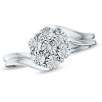 Diamond Accent Cluster Ring in Sterling Silver - Size 7
