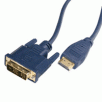 Cables to Go Velocity HDMI to DVI High-Definition Multimedia Interconnect, Blue, HDMI Male to DVI Male