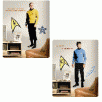 Giant Star Trek Captain Kirk and Dr. McCoy Removable Wall Appliques
