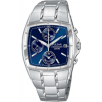 Pulsar by Seiko PF3271 Mens Watch Stainless Steel Chronograph Blue Dial Alarm