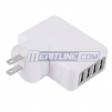USB Charger, Universal 4-Port USB Wall AC Charger Adapter for Mobile Devices, White
