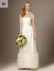 The Limited Wedding Dress: Floral Applique, Elegant, Flyaway Tiers for $34.99, More