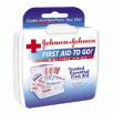 Johnson & Johnson Mini First Aid Kit, 12 Pieces, 4-1/2"x4"x1"