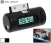 DGL FM Transmitter with Car Charger, Remote, for iPhone and iPod (Choice of Black or White)