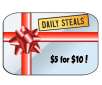 $5 for $10 at DailySteals
