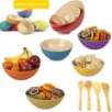 Core Bamboo 9-piece Modern Bowl & Utensil Set