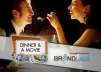$25 for Dinner and a Movie for Two (2 Hollywood Movie Money Admissions and a $50 Restaurant.com eGift Certificate)