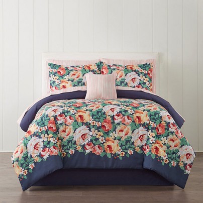 8-Pc or 6-Pc Home Expressions Complete Comforter Set w/ Sheets (primrose): Twin $18.74, Full $20.24,