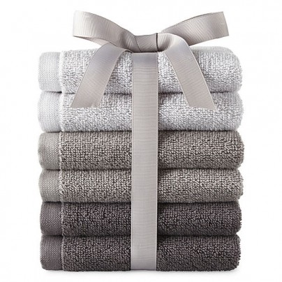 6-Piece Morgan Washcloth Set (various colors)