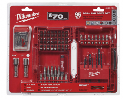Milwaukee Shockwave 95-Piece 1" Drill & Driver Bit Set