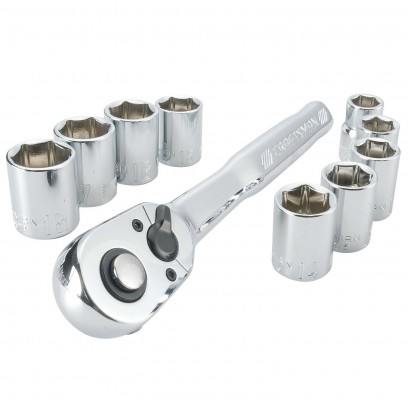 10-Piece Craftsman 3/8" Drive 6-Point Socket Set (SAE or Metric)