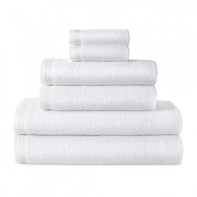Home Expressions Cotton Towels (Solid or Stripe): Washcloth $0.61, Hand Towel $1.32, Bath Towel $2.4