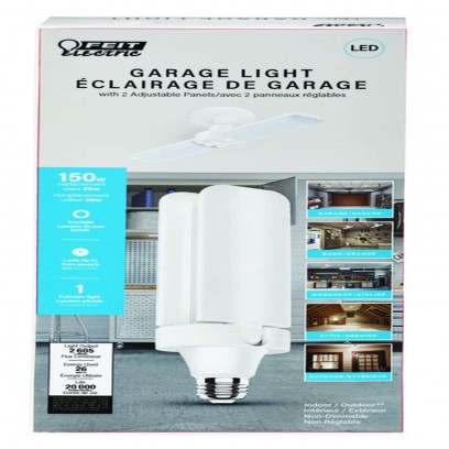 Feit Electric 2-Panel Adjustable LED E26 Garage Light Bulb