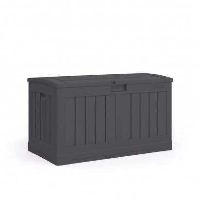 50-Gallon Suncast Peppercorn Plastic Deck Storage Box