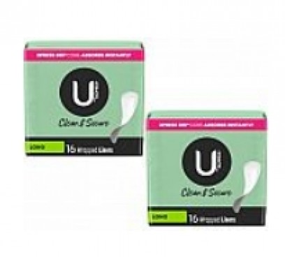 U by Kotex Lightdays Long Panty Liners, Unscented, 16 Count: 2 for $1.83 + $2 in ExtraBucks Rewards