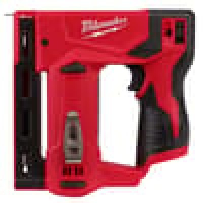 Milwaukee M12 3/8 in. D-Handle Crown Stapler +  2-Pack Milwaukee M12 RedLithium XC Lithium-Ion Battery