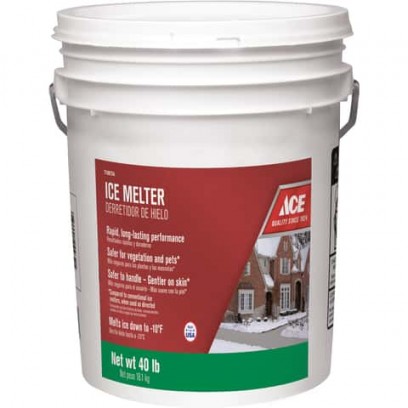 Ace Magnesium Chloride/MG-104/Sodium Chloride Pet Friendly Granule Ice Melt 40 lb