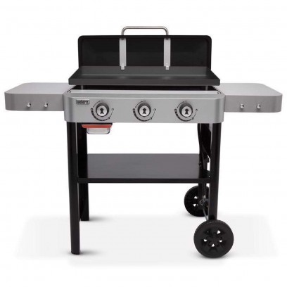Weber 43310201 3 Burner Liquid Propane Gas Outdoor Griddle (Black)