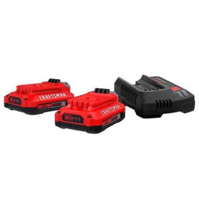 Ace Hardware:  Craftsman V20 Battery Starter Kit (2x V20 2.0Ah Batteries + Charger) + 2x Free Tools
