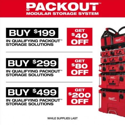 Ace Hardware: Milwaukee PACKOUT Tool Boxes, Organizers & More - $40 Off $199+, up to $200 Off $499+