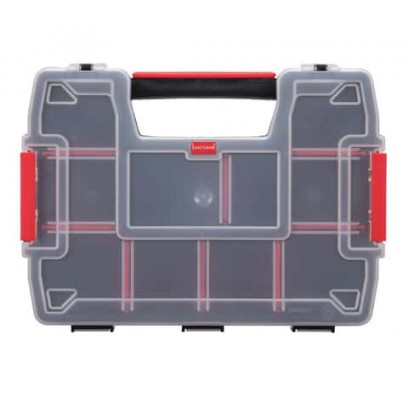 Craftsman 8.5 in. W X 2.5 in. H X 11.5 in. D Storage Organizer (Plastic, 10 Compartments, Black/Red)